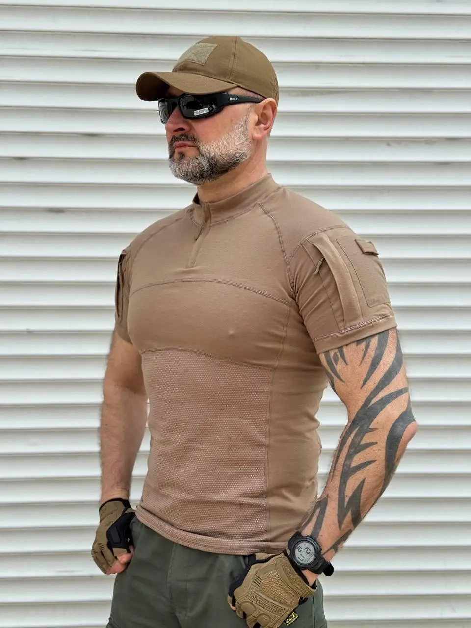Убакс тактичний бойова сорочка з коротким рукавом ESDY Tactical Frog T-Shirt Койот