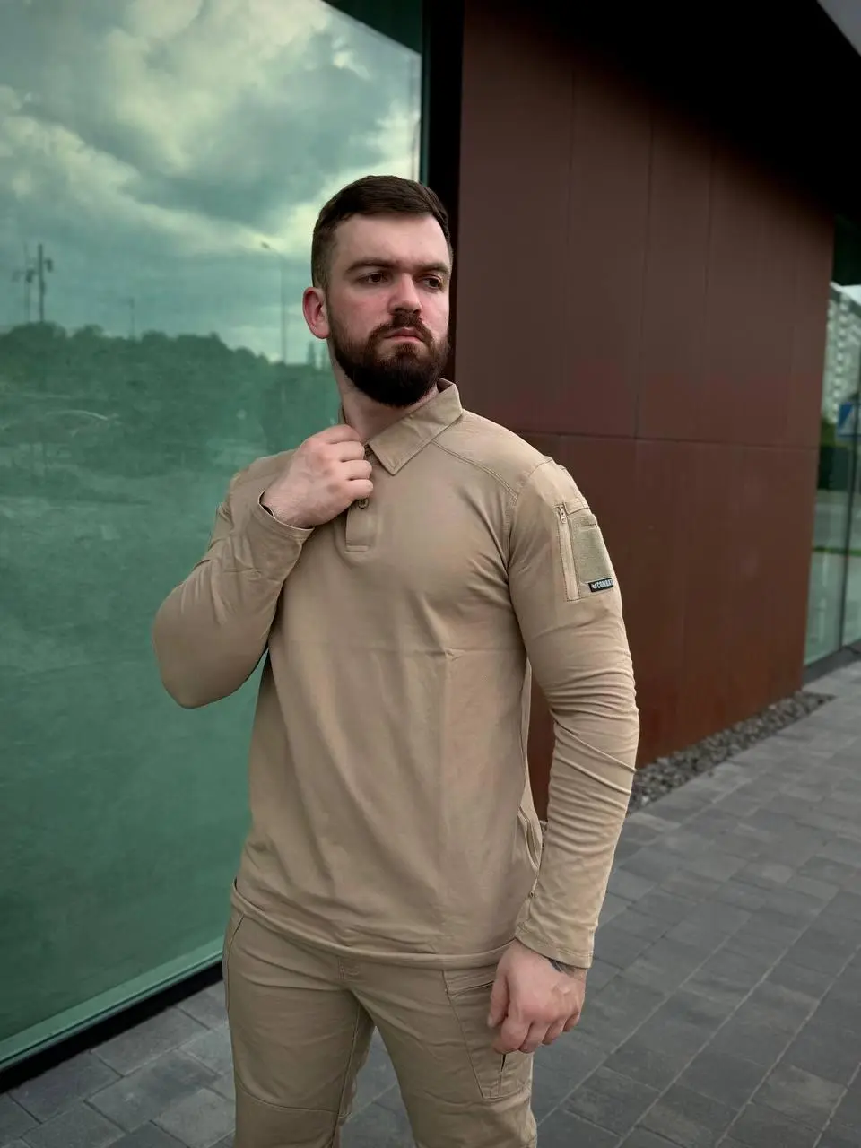 Комплект COMBAT Койот Штани + Поло довгий рукав