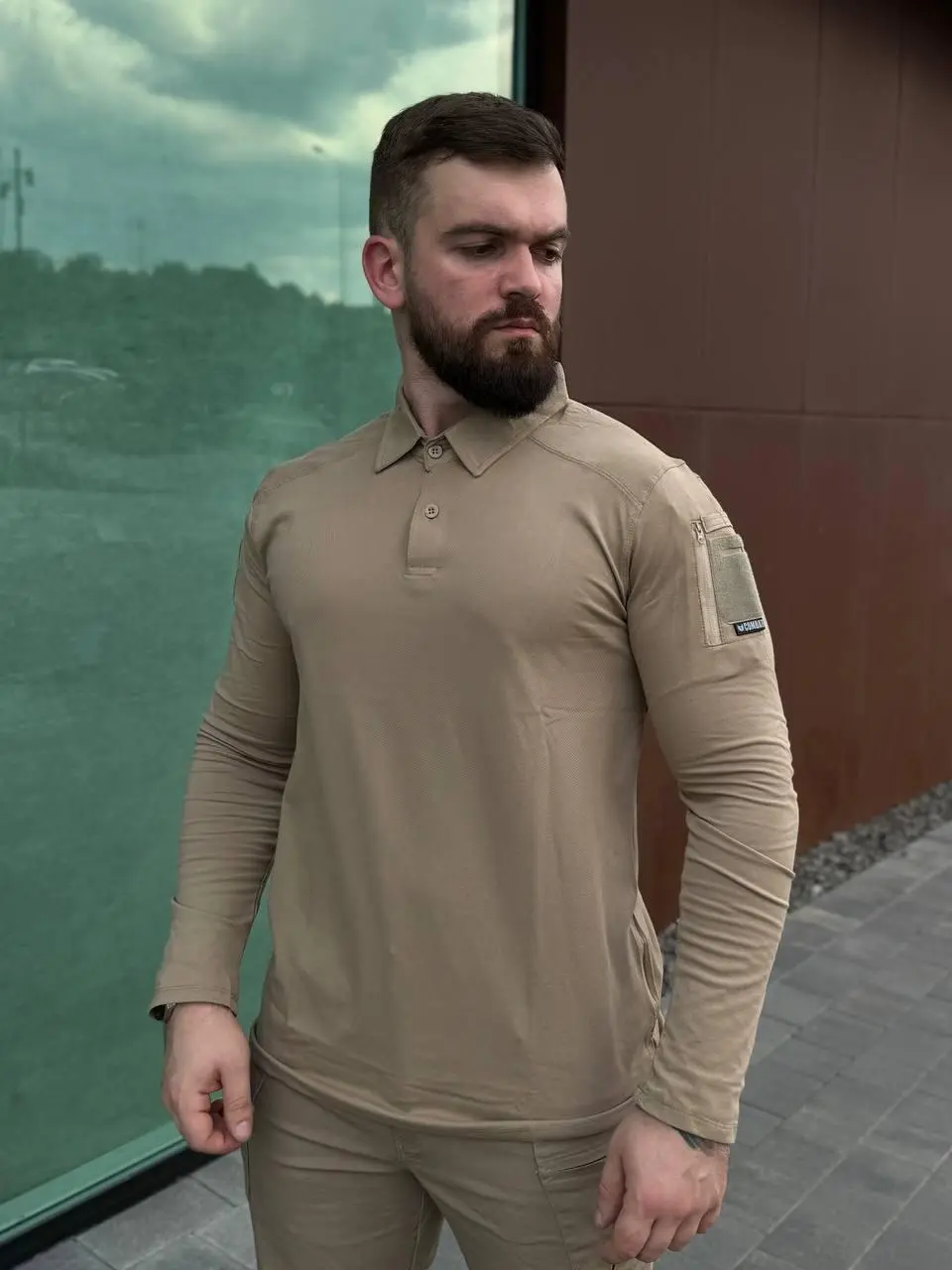 Комплект COMBAT Койот Штани + Поло довгий рукав