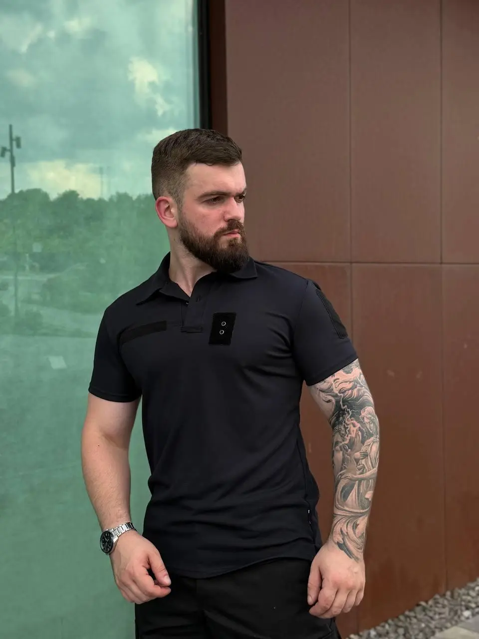 Футболка поло -Black Premium