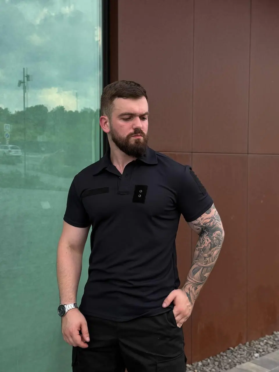 Футболка поло -Black Premium