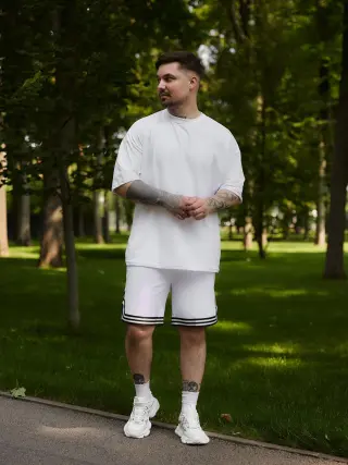 Комплект лампас білий