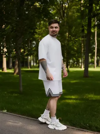 Комплект лампас білий