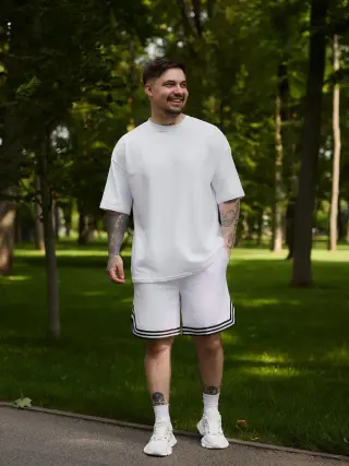 Комплект лампас білий
