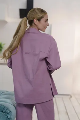 Жіночий костюм "Alessandra long” бузковий