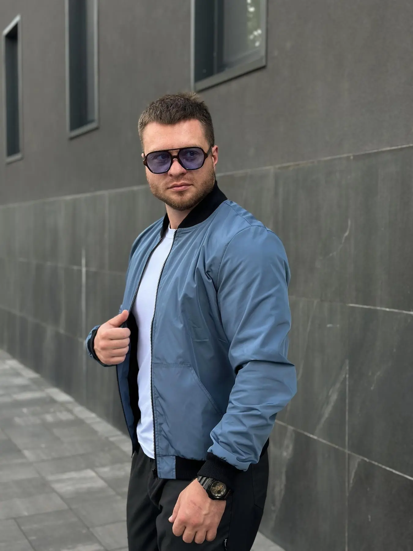 Бомбер чоловічий “Challenge” Intruder блакитний