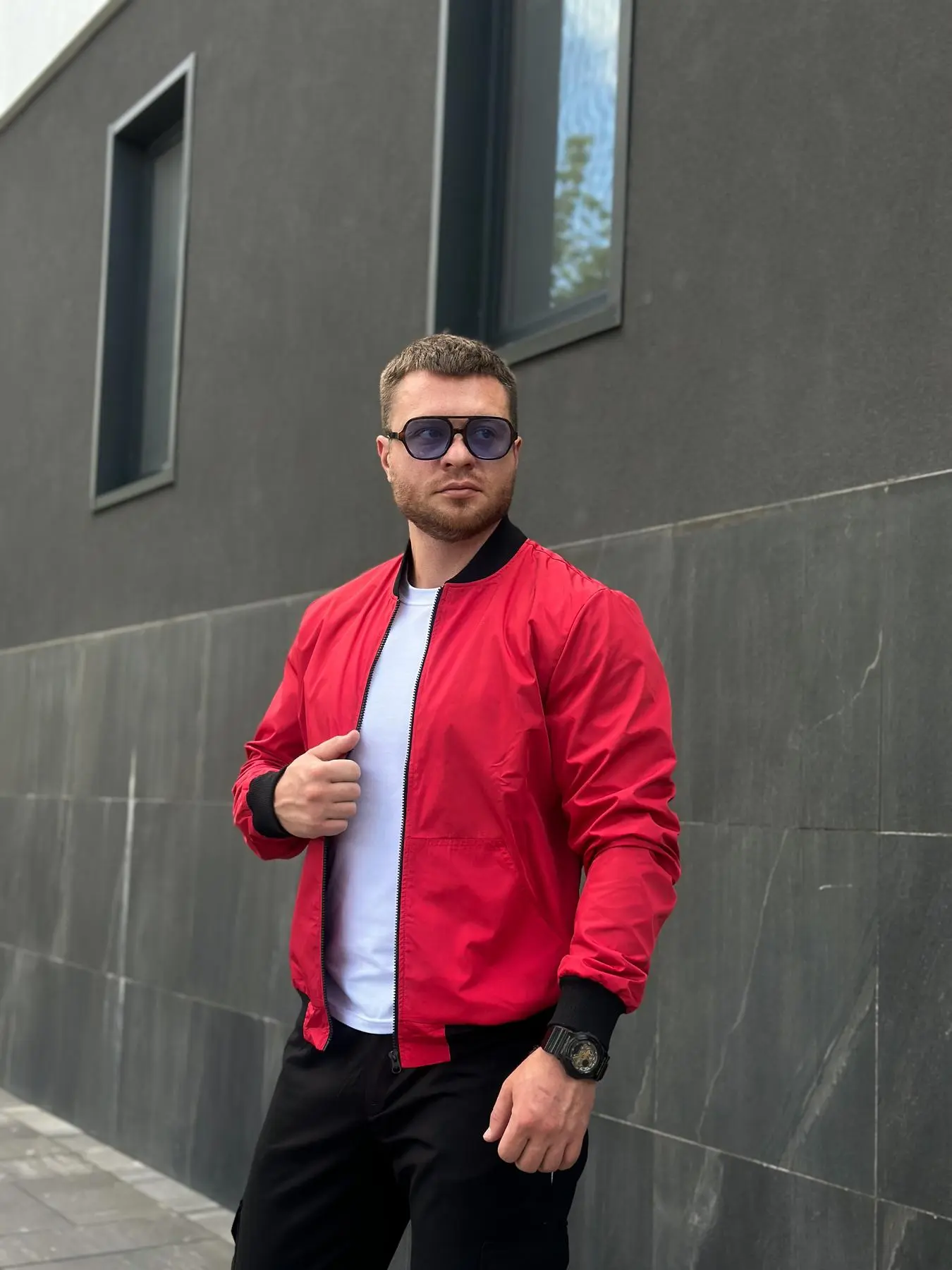 Бомбер чоловічий “Challenge” Intruder червоний