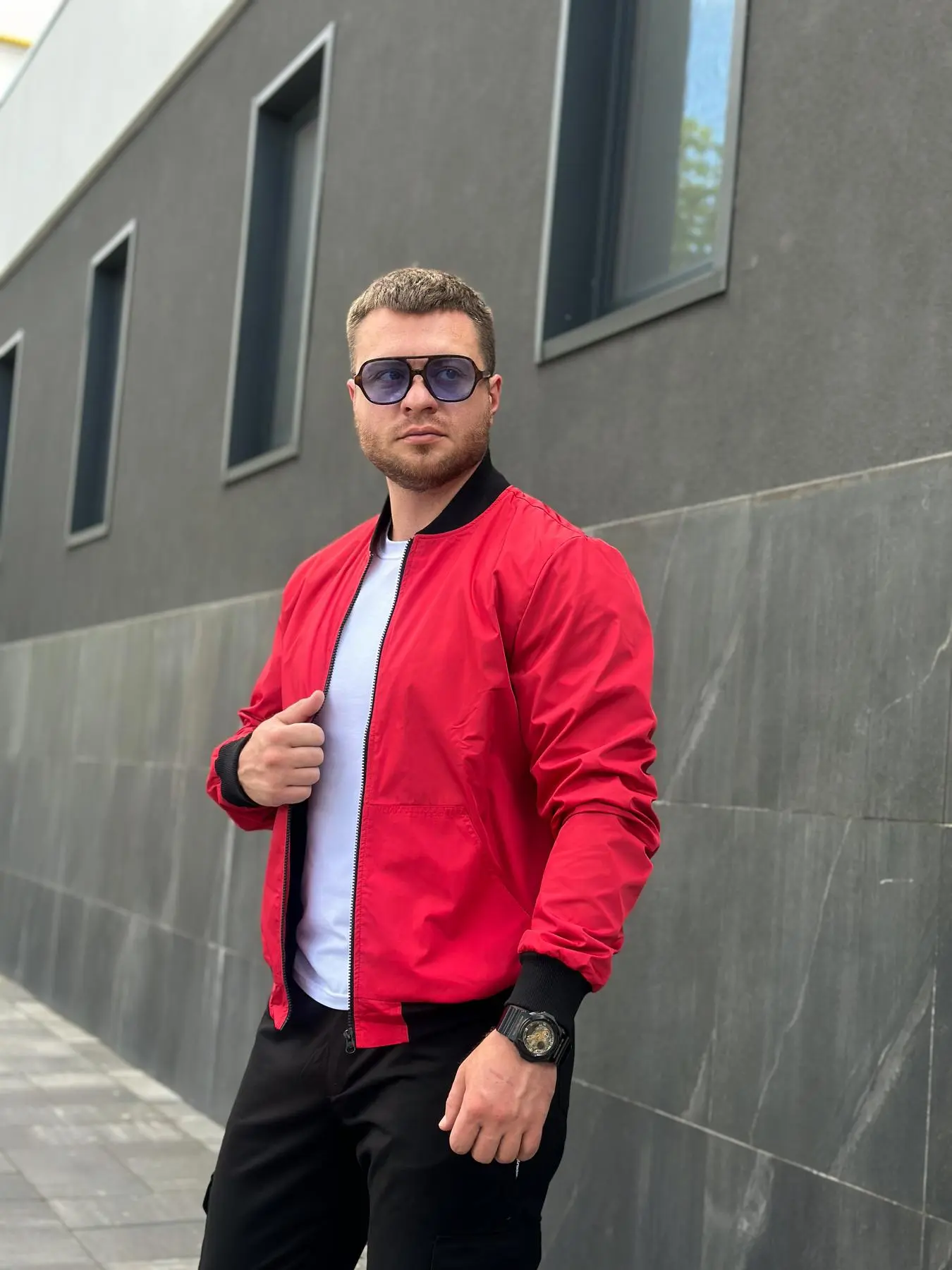 Бомбер чоловічий “Challenge” Intruder червоний