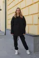 Костюм жіночий "Oversize" чорний - Фото 2