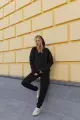 Костюм жіночий "Oversize" чорний - Фото 8