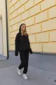 Костюм жіночий "Oversize" чорний - Фото 7