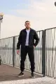 Сорочка чоловіча бавовняна "Coton" Intruder темно-синя - Фото 5