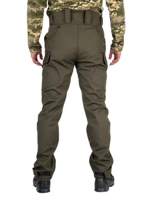 Штани чоловічі soft shell на флісі "Peak" хакі