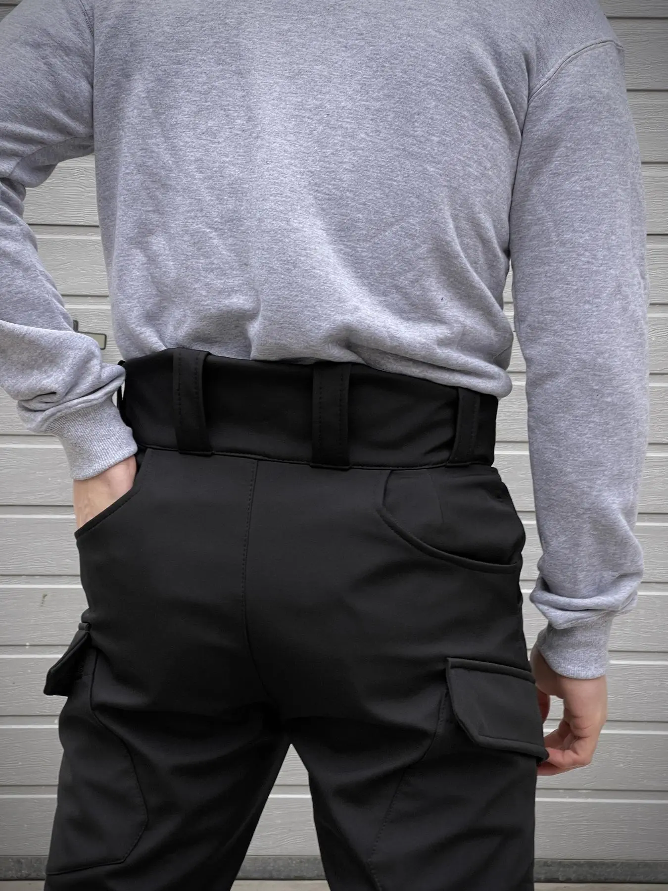 Штани чоловічі soft shell на флісі "Peak" чорні