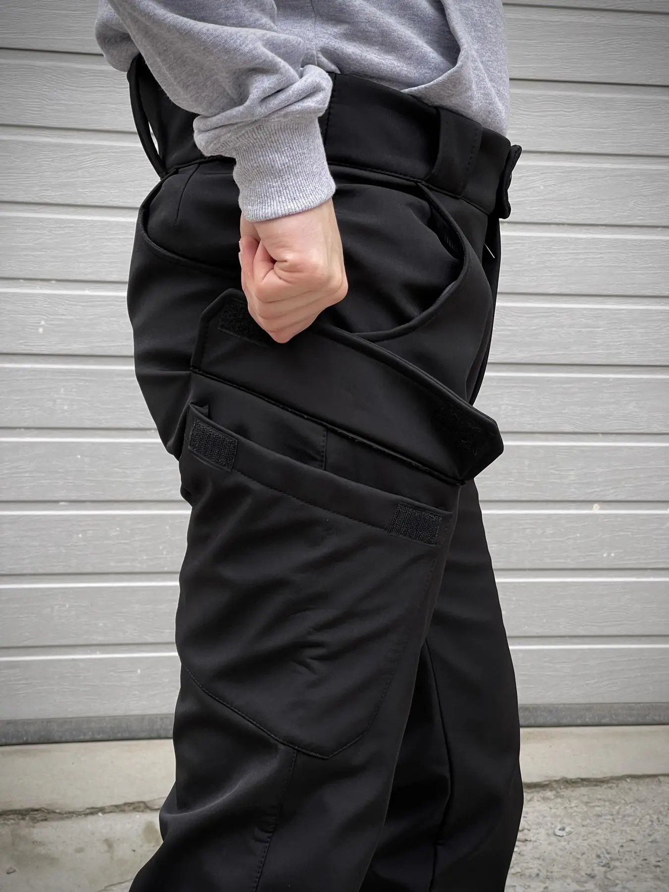 Штани чоловічі soft shell на флісі "Peak" чорні