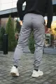 Штани чоловічі карго на флісі Intruder сірі з накладними кишенями - Photo 4