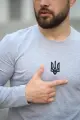 Лонгслів чоловічий "Pulse" Intruder сірий з тризубом - Фото 4