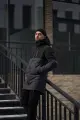 Куртка демісезонна чоловіча "Fusion" Intruder чорно-сіра - Photo 2