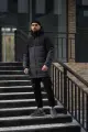 Куртка демісезонна чоловіча "Fusion" Intruder чорно-сіра - Photo 4