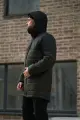 Куртка демісезонна чоловіча "Fusion" Intruder чорна-хакі - Photo 3