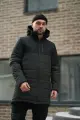 Куртка демісезонна чоловіча "Fusion" Intruder чорна-хакі - Photo 1