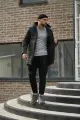 Куртка демісезонна чоловіча "Fusion" Intruder чорна-хакі - Photo 6