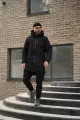 Куртка демісезонна чоловіча "Fusion" Intruder чорна - Фото 5