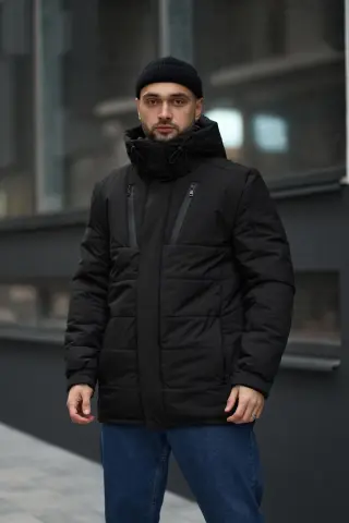 Куртка зимова чоловіча "Everest" Intruder чорна