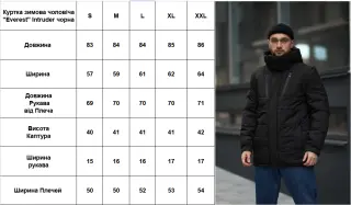 Куртка зимова чоловіча "Everest" Intruder чорна