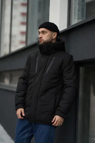 Куртка зимова чоловіча "Everest" Intruder чорна