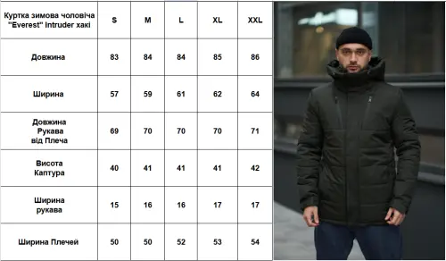 Куртка зимова чоловіча "Everest" Intruder хакі