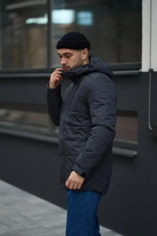 Куртка зимова чоловіча "Everest" Intruder сіра