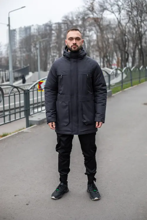 Парка зимова чоловіча "Arctic" Intruder сіра