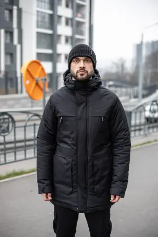 Парка зимова чоловіча "Arctic" Intruder чорна