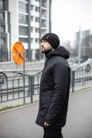 Парка зимова чоловіча "Arctic" Intruder чорна