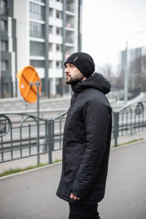 Парка зимова чоловіча "Arctic" Intruder чорна
