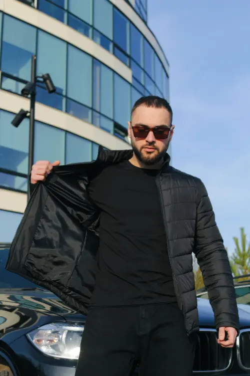 Куртка весняна чоловіча "Memory" Intruder чорна