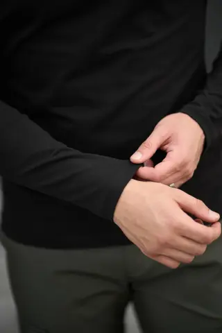 Лонгслів чоловічий базовий "Pulse" Intruder чорний