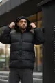 Пуховик зимовий чоловічий "Heat" Intruder чорний