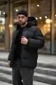 Пуховик зимовий чоловічий "Heat" Intruder чорний - Photo 3