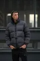 Пуховик зимовий чоловічий "Heat" Intruder сірий