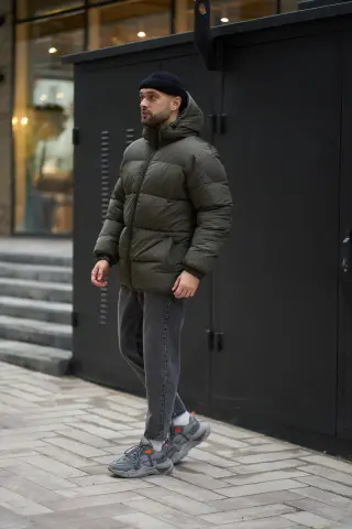 Пуховик зимовий чоловічий "Heat" Intruder хакі