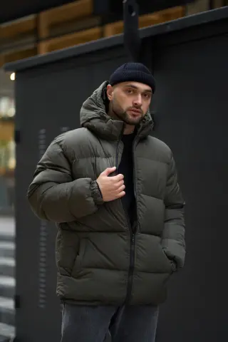 Пуховик зимовий чоловічий "Heat" Intruder хакі