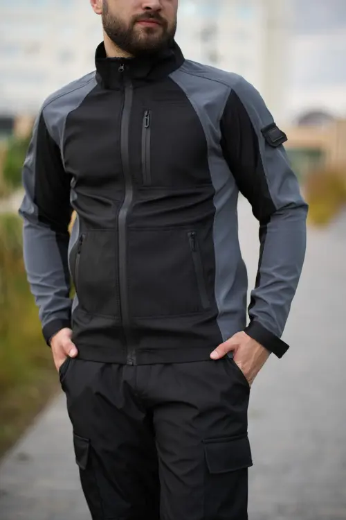 Куртка чоловіча soft shell light "iForce" Intruder сіра