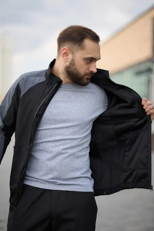 Куртка чоловіча soft shell light "iForce" Intruder сіра