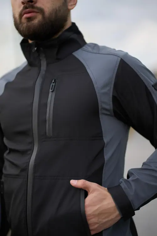 Куртка чоловіча soft shell light "iForce" Intruder сіра