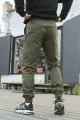 Штани чоловічі карго Intruder хакі - Фото 4