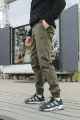 Штани чоловічі карго Intruder хакі - Фото 3