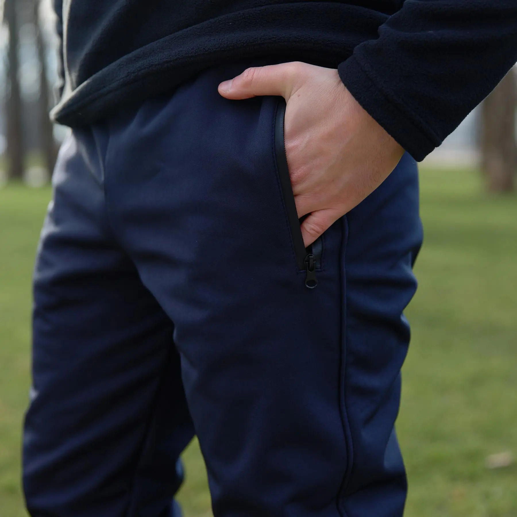Штани чоловічі soft shell "Basic" Intruder сині