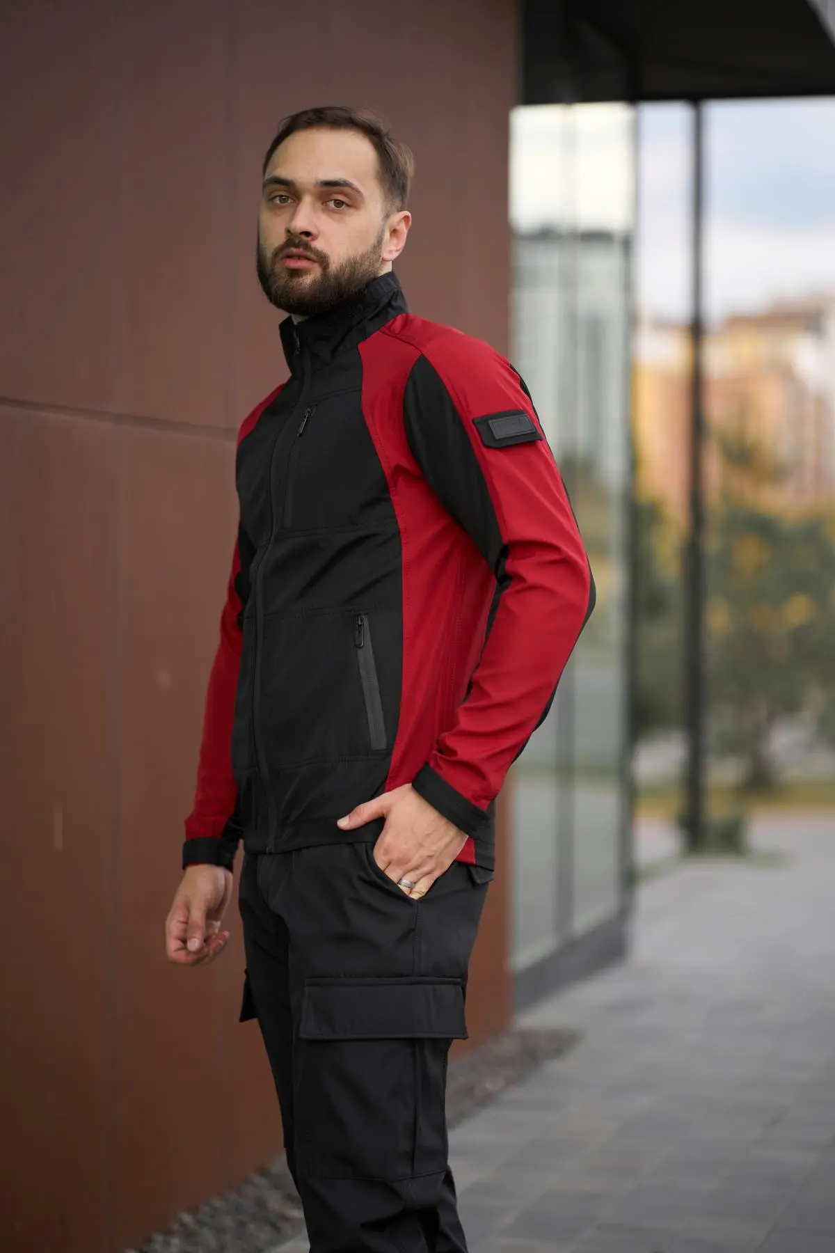 Куртка чоловіча soft shell light "iForce" Intruder червона